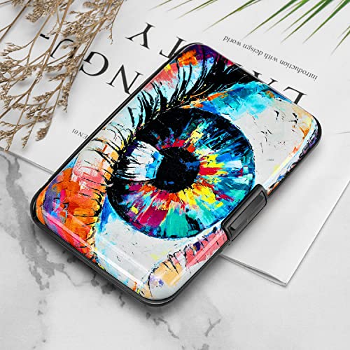 ELFISH RFID Aluminum Wallet Credit Card Protector Case Holder for Men Women - color: Big Eye