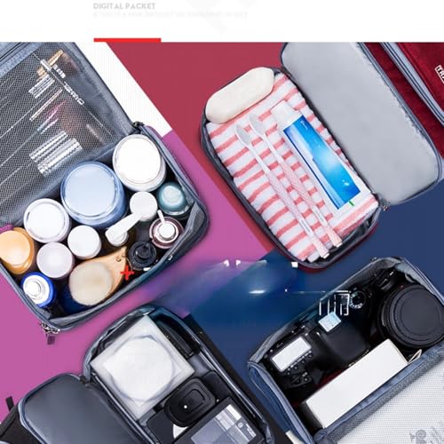 Lightweight Waterproof Travel Hanging Toiletry Bag - Makeup & Toiletries Organizer with Hook for Men & Women (Gray) - color: Gray