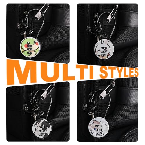 DRESSUP Cute Luggage Locks for Suitcase, Backpack, Bag Zipper, Gym Locker