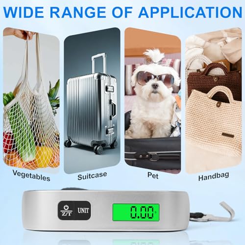 Luggage Scale, 110lb Luggage Weight Scale for Travel,Backlit LCD
