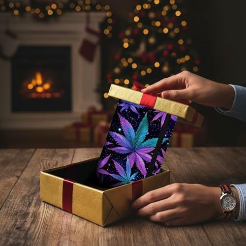 Passport Holder Wallet Cover Case,RFID Blocking Passport Cover,Large Capacity Travel Wallet with Multi Card Slots (Weed Leaf Pattern) - color: Weed Leaf Pattern