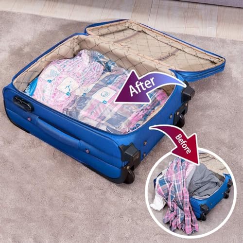 MEIQIHOME Vacuum Storage Bags, Space Saver Sealer Bags,Vacuum seal bags for clothing, Pillows, Comforters, Blankets, Bedding,Travel,20 COMBO - size: 20 Combo