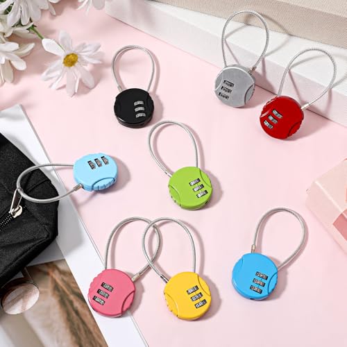 16 Pack Mini Combination Wire Lock 3 Digit Combination Lock
