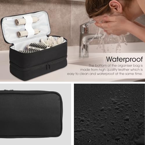 Double-Layer Carrying Case Compatible with Shark Flexstyle (Black) - color: Black