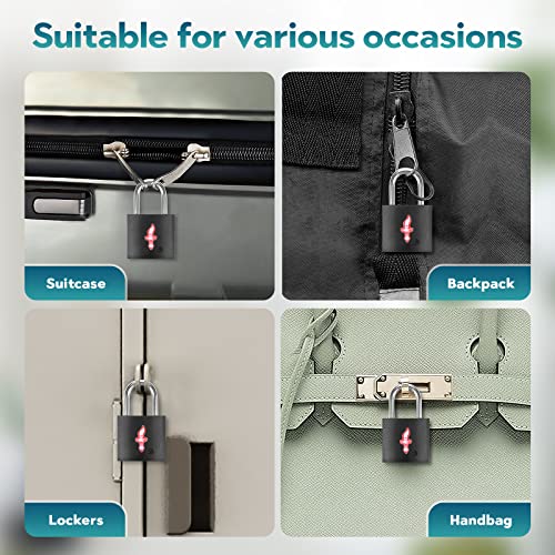 TSA Luggage Locks 4-Pack 4 Colors – Keyed Alike TSA Approved for Family - color: 4 packs family sets