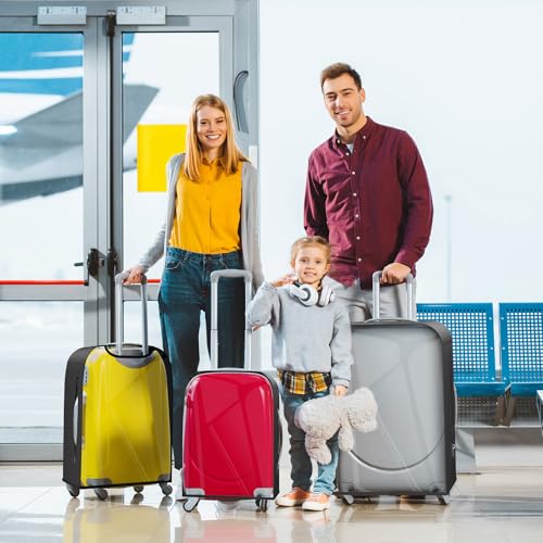 28 Inch Half Clear PVC Luggage Cover TSA Waterproof Protector - size: 28 inch