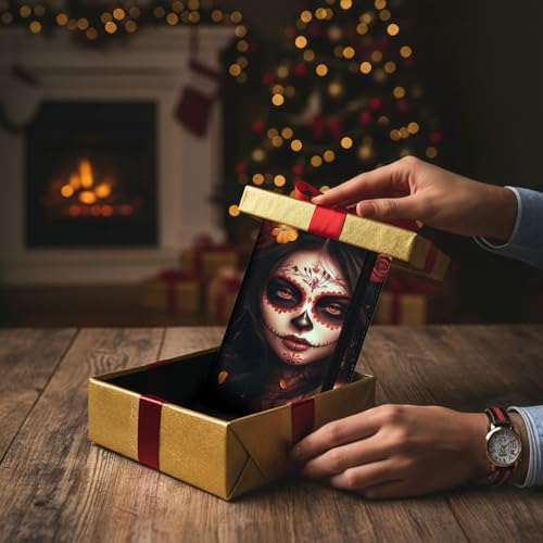 Passport Holder Wallet Cover Case,RFID Blocking Passport Cover,Large Capacity Travel Wallet with Multi Card Slots (Day of The Dead Girl Art) - color: Day of The Dead Girl Art