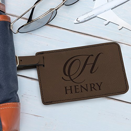My Personal Memories, Monogrammed Luggage Tag - Engraved Personalized Custom Traveler Gift