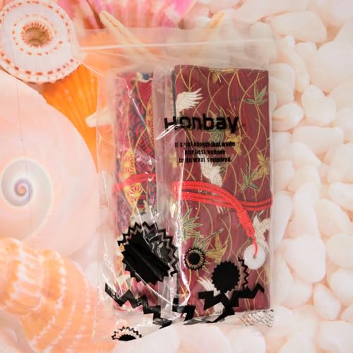 Honbay Japanese Style Red Koi Makeup Brush Rolling Case Makeup Brush Bag Pouch Holder Travel Portable Cosmetics Brushes Organizer Bag with 13 Slots