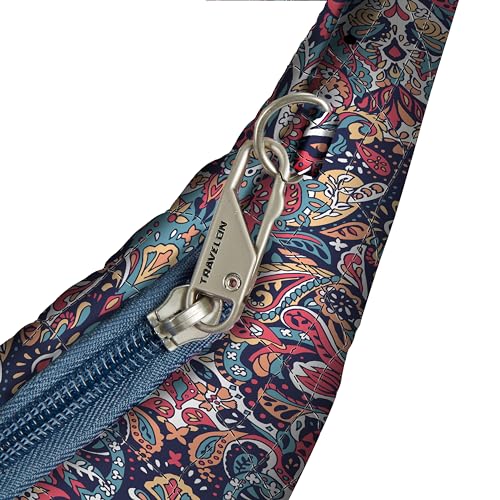 Travelon Anti-Theft Classic Crossbody Bag - color: Summer Paisley