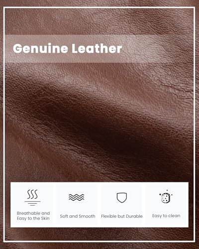 befen Genuine Leather Small Crossbody Bags for Women Wristlet Wallet Purses - color: Dark Brown 02