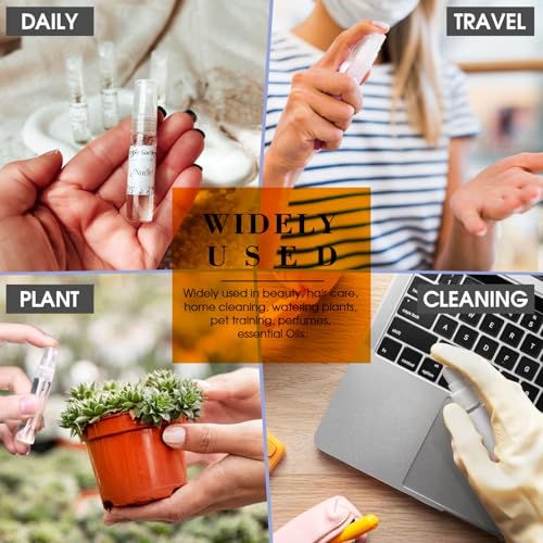 60PCS 5ml Mini Spray Bottle, Small Sample Containers for Perfume - size: 5ML