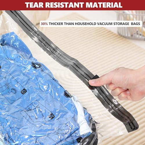 Vacuum Seal Bags for Clothing Travel with Electric Pump, 10 Large - size: 10 Large
