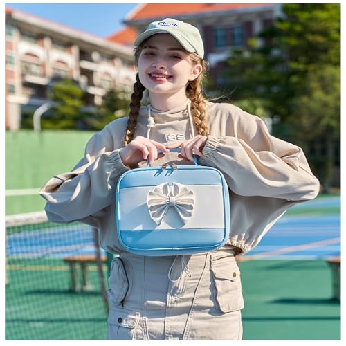 Backpack for Girls, Cute Girls Backpack with Lunch Bag Pencil Case - color: Blue