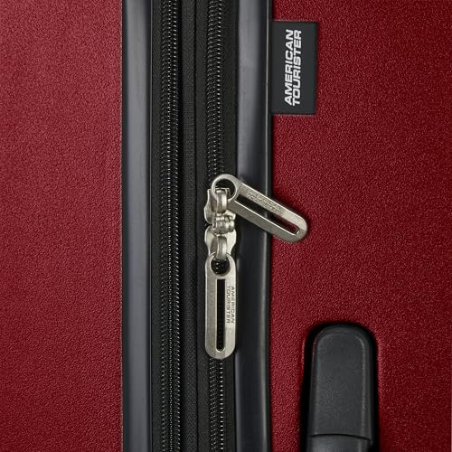 American Tourister Westridge Hardside Luggage Set with Spinner Wheels, Holly Red, 3PC Set (CO/M/L) - color: Holly Red, size: 3PC SET (CO/M/L)
