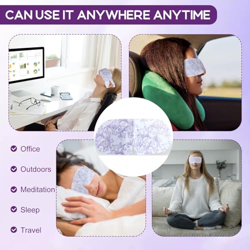 XPCARE 24 Pack Steam Eye Mask Disposable for Dry Eyes Cornea Care-Lavender - size: 1 Count (Pack of 24)
