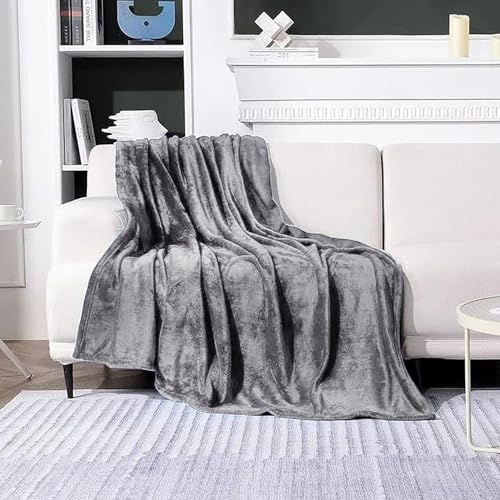 2 in 1 Neck Pillow with Blanket, Soft Flannel Multi-Functional Travel Combo, Portable Warm Neck Pillow Set for Airplane, Car and Camping Travel,Grey - color: Grey