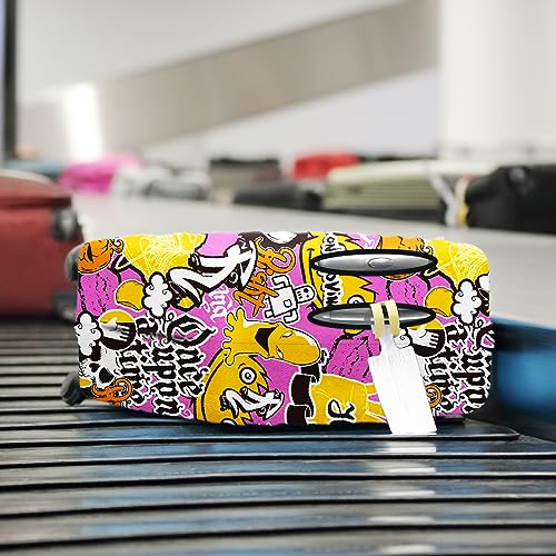 Luggage Cover for Suitcase Protector Fits 20 24 28 Inch Suitcases - color: Pink