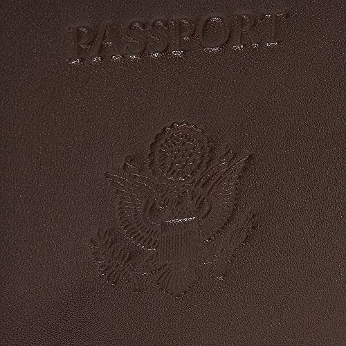 Royce Leather Passport Holder and Travel Document Organizer - color: Light Pink 3