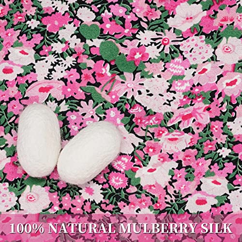 OLESILK 100% Mulberry Silk Sleep Mask for Women - Zero-Pressure Blackout - color: Pattern 2