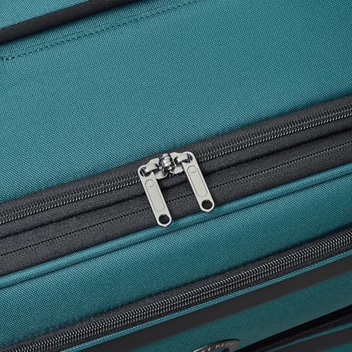 DELSEY PARIS Sky Max 3.0, 24 Inch Checked-Medium Luggage, Teal Blue - color: Teal Blue, size: Checked-Medium, 24 Inch