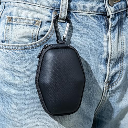 Unisex Semi-Hard Shell Folding Eyeglasses Cases With Clasps - color: Black