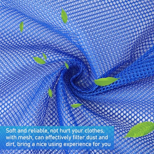 Windyun 9 Pcs Mesh Laundry Bags Drawstring Lockable Travel Storage, Blue - color: Blue