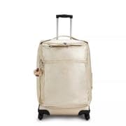 Kipling Women's Darcey Medium 26-Inch Softside Checked Rolling Luggage, 360 Degree Spinning Wheels - color: Starry Gold Metallic, size: Checked-Medium 26-Inch