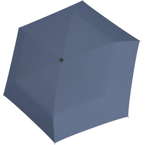 Knirps US.050 Ultra Light Pocket Size Manual Rain Umbrella with Carrying Case - color: Harbor with Black Heat Shield