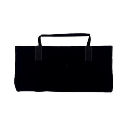 UnionPlus Velvet Jewelry Roll Organizer, 11 Grids, Black - color: Black, size: 11-Grids