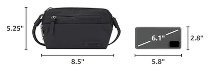 Travelon Anti-Theft Metro Convertible Small Crossbody Bag - color: Black