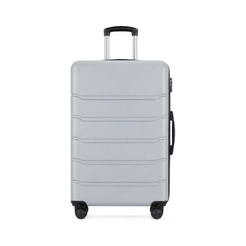 NEWBULIG 20 Inch Carry On Luggage, Suitcase with Spinner Wheels - color: Light Grey, size: 20 Inch