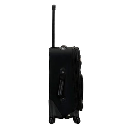 Rockland Pasadena Expandable Spinner Carry-on 19", Black Gray - color: Black/Gray
