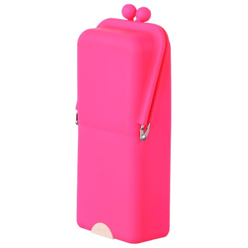 Kacctyen Makeup Brush Case Silicone Standing Makeup Brush Holder,Hot Pink - color: Hot Pink