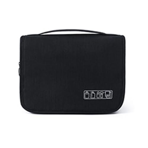 Hanging Toiletry Bag for Travel, Wet Dry Storage, Black