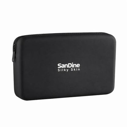 Silicone Makeup Bag for Women – Waterproof Silicone Cosmetic Pouch & Makeup Brush Holder – Easy‑Clean Travel Toiletry Organizer with Zipper – Soft Durable Silicone Case by Sandine (Black) - color: Black