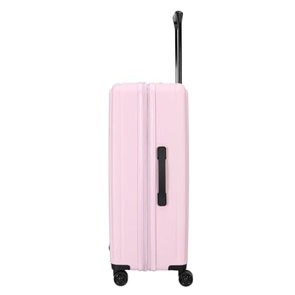 TRIPS AXIS 28-Inch Lightweight Durable Hardside 8-Wheel Spinner Checked Suitcase Size Luggage, Lilac - color: Lilac, size: LARGE CHECKED