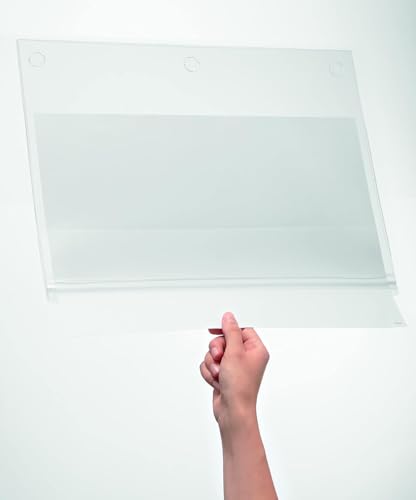 Durable 야외 표지판 홀더, 방수, 타블로이드 사이즈, 5팩 - size: A4, style: 자체 접착