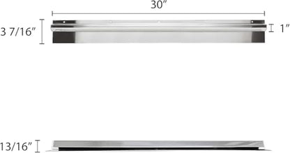 TrueCraftware- 30" Stainless Steel No Clip Check Holder Ticket Rack-Receipt Bill Clipless Display Rail Restaurant Kitchen Bar Cafe - size: 30 Inch