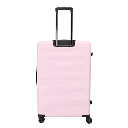 TRIPS AXIS 28-Inch Lightweight Durable Hardside 8-Wheel Spinner Checked Suitcase Size Luggage, Lilac - color: Lilac, size: LARGE CHECKED