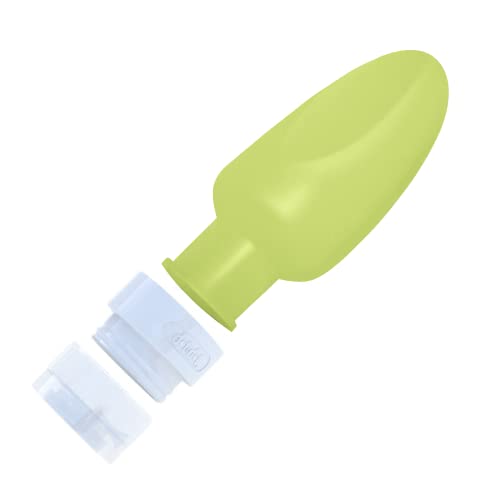 Dot&Dot Leak Proof Travel Bottles - Tubes for Liquid TSA Approved 1oz Silicone Toiletries Travel Shampoo & Conditioner Containers with Labels - color: 4pc 1.25 oz - Purple/Green/Yellow/Blue