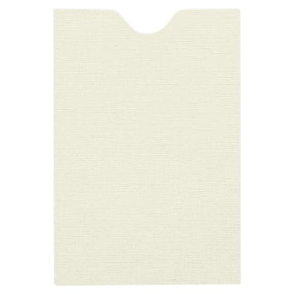 LUXPaper Credit Card Sleeves | 2 3/8" x 3 1/2" | Natural Linen | 80lb. Text | 50 Qty - color: Natural Linen, size: 50 Qty.