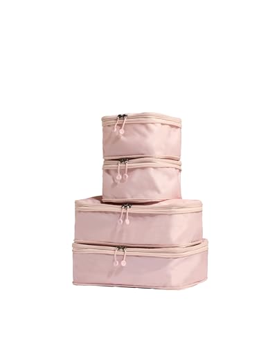 Antler Compression Packing Cubes, Set of 4, Moorland Pink - color: Moorland Pink