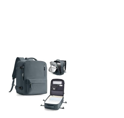 Travel Backpack for Women 18x14x8 Personal Item Tsa Carry On Backpack - color: Greyblue, size: Large