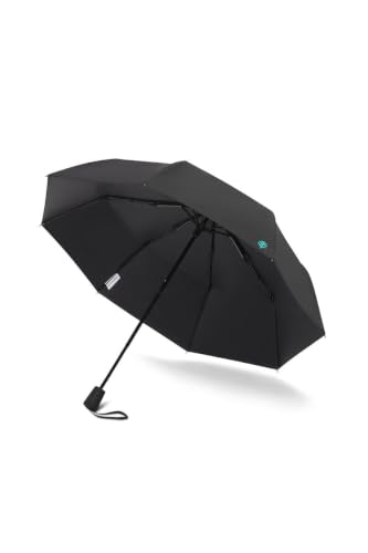 Coolibar Unisex Sanya Compact Umbrella - UPF 50+ Sun Protection - Cabana - color: Matte Black