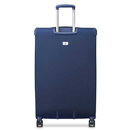 DELSEY PARIS 헬륨, 네이비 블루, Helium DLX 소프트사이드 확장 가능한 캐리어 스피너 휠 포함 - color: 네이비 블루, size: Checked-Large 29 Inch