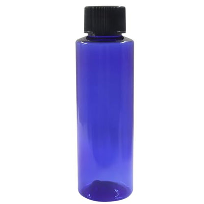 BokWin Blue 3.4 oz Empty Plastic Travel Bottles, 5 Pack | For Toiletries, Refillable Squeeze Containers, Easy-to-Read Labels, For Shampoo Conditioner Lotion - color: Blue