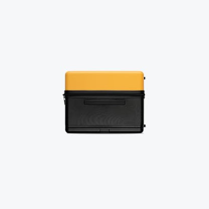 LEVEL8 Wide Handle Luggage, 28 Inch Hardshell Large Suitcase, Yellowblack - color: Yellowblack, size: 28Inch