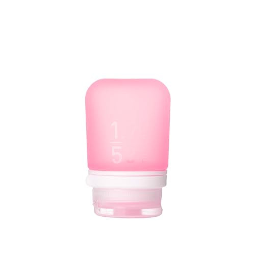 humangear GoToob+ (Small) | Refillable Silicone Travel Bottle | Locking Lid | Food-Safe Material | Pink, Small (1.7 fl.oz; 53ml) - color: Pink, size: 1.7 Ounces