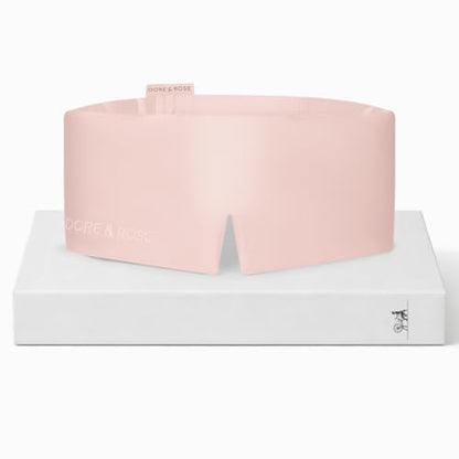 Dore & Rose Deep Sleep Mask, 100% Pure Silk Eye Mask for Sleeping - color: Pink